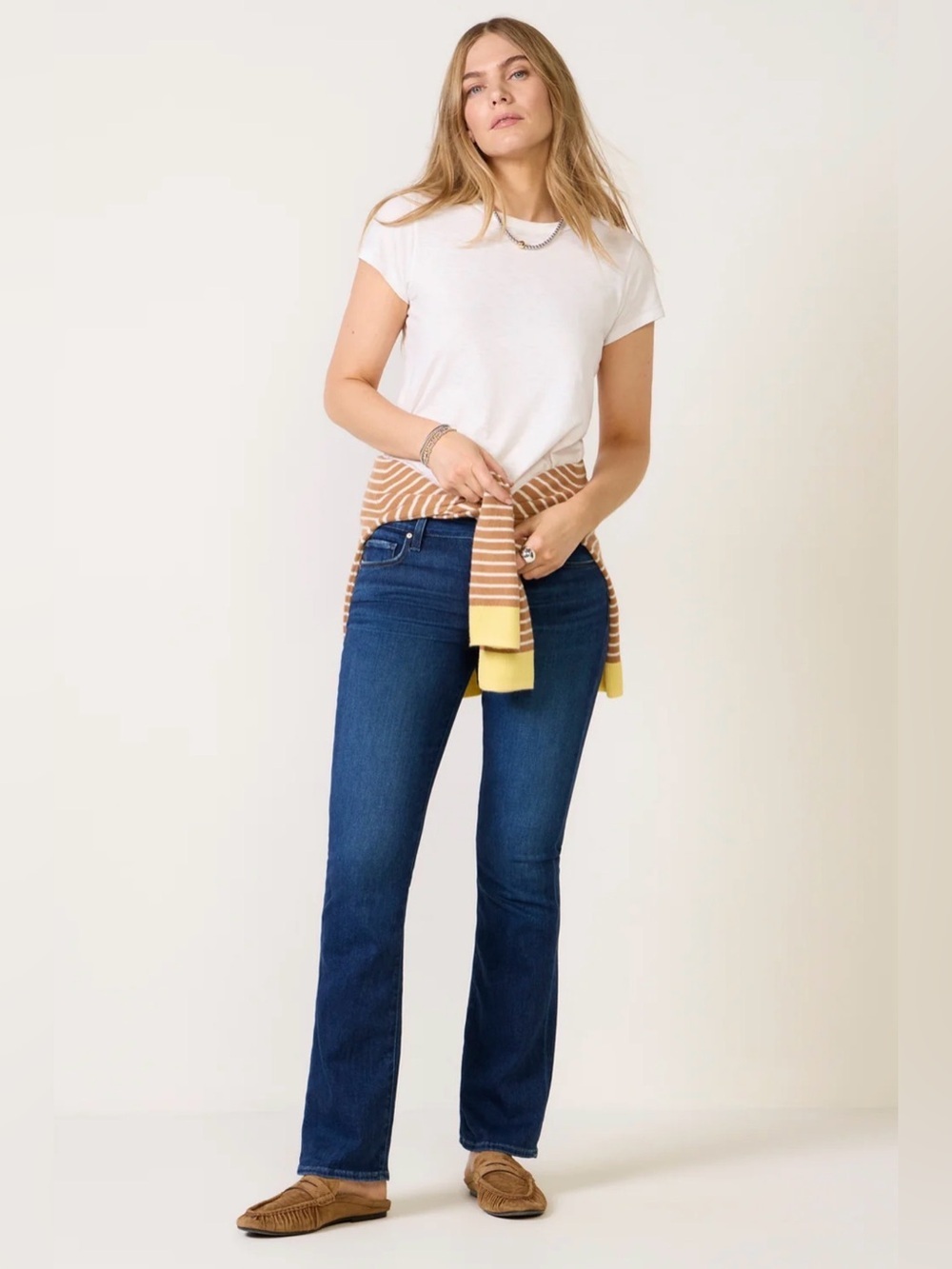 PAIGE Manhattan Dark Blue Bootcut Jeans- Size 27